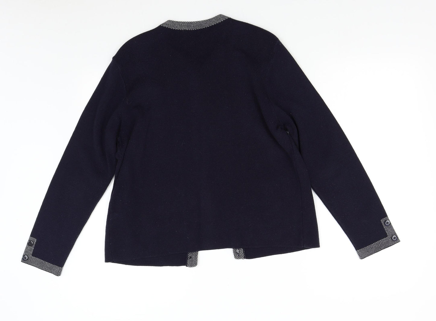 M&S Womens Blue  Knit Cardigan Jumper Size 14