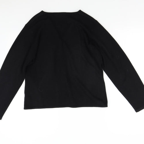 BHS Womens Black  Knit Cardigan Jumper Size 18