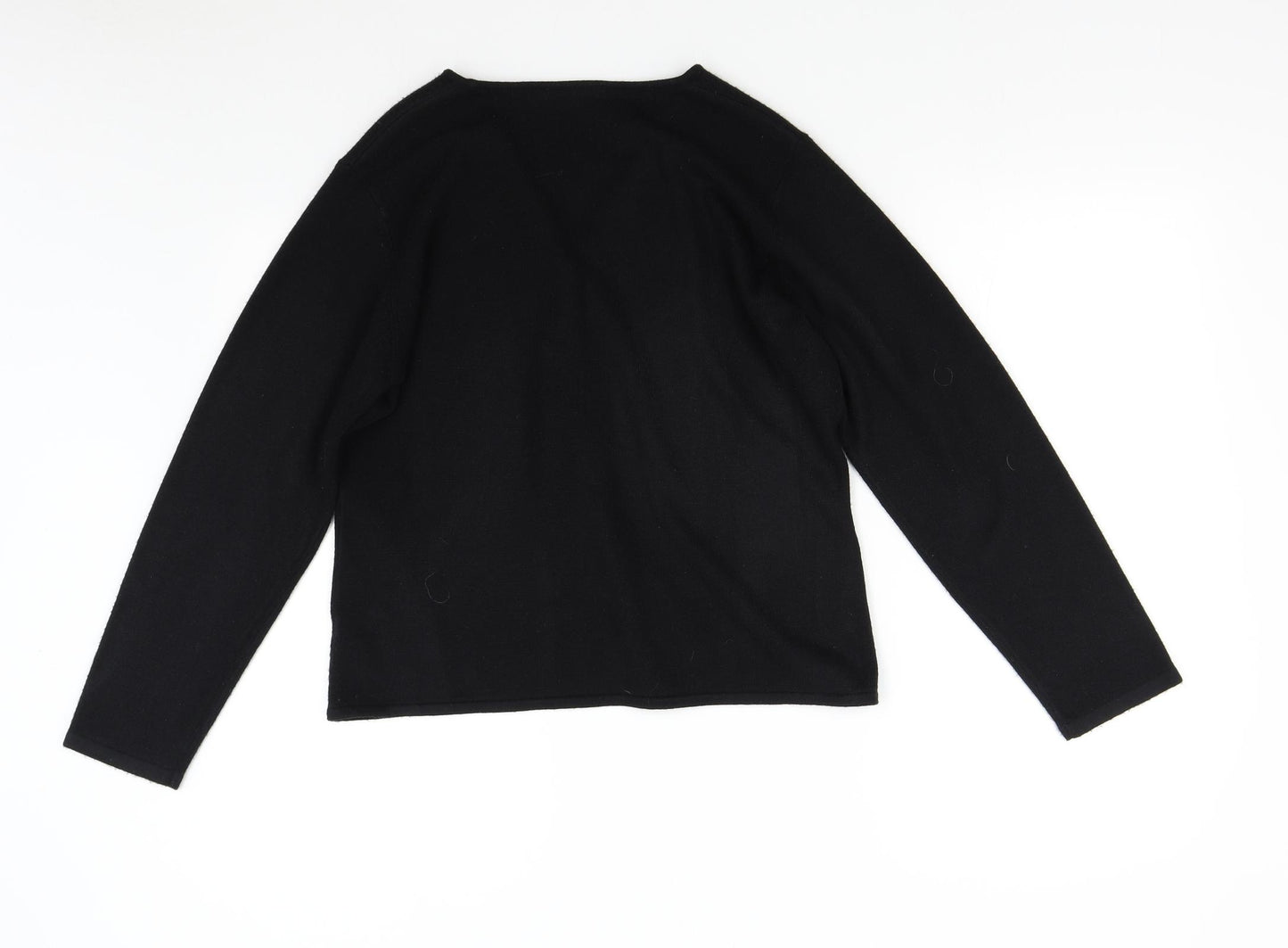 BHS Womens Black  Knit Cardigan Jumper Size 18