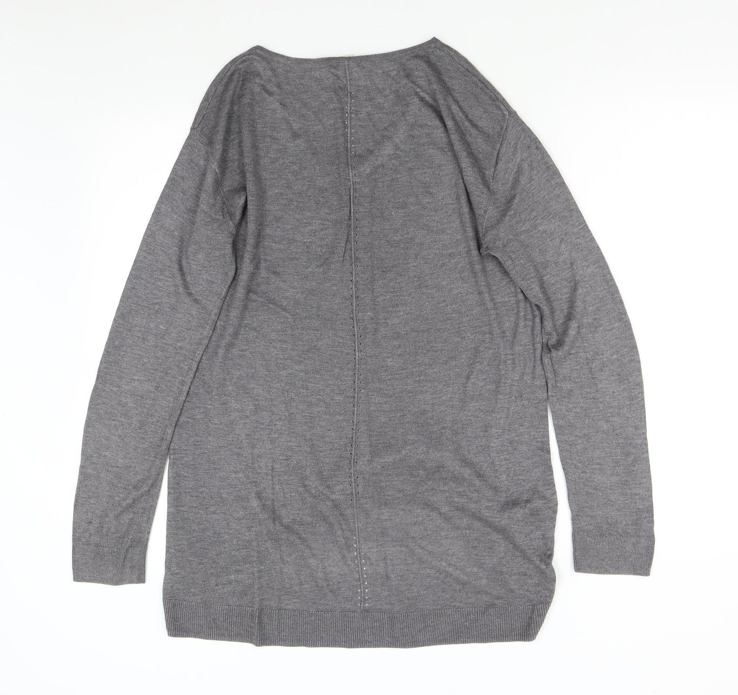 H&M Womens Grey  Knit Pullover Jumper Size S