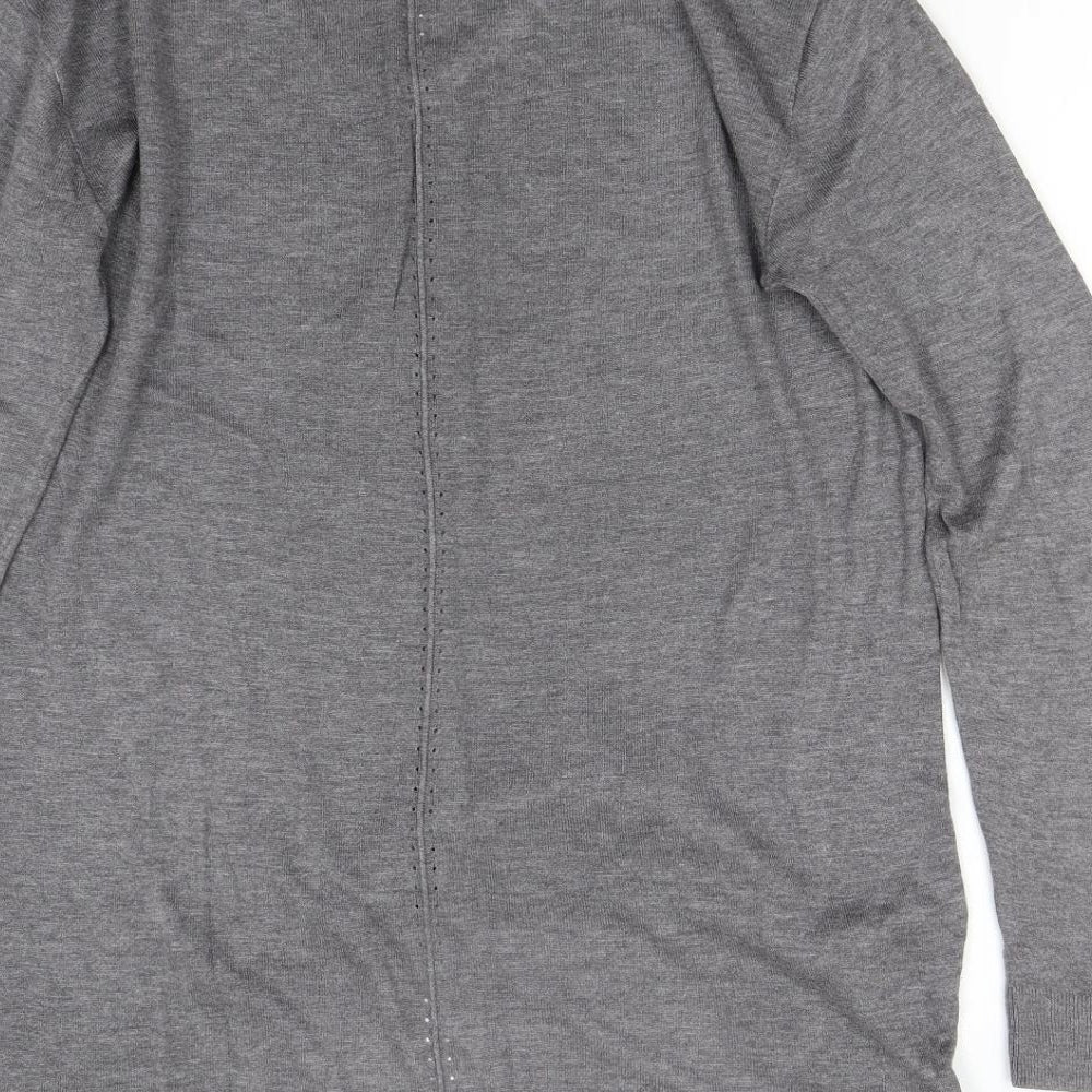 H&M Womens Grey  Knit Pullover Jumper Size S