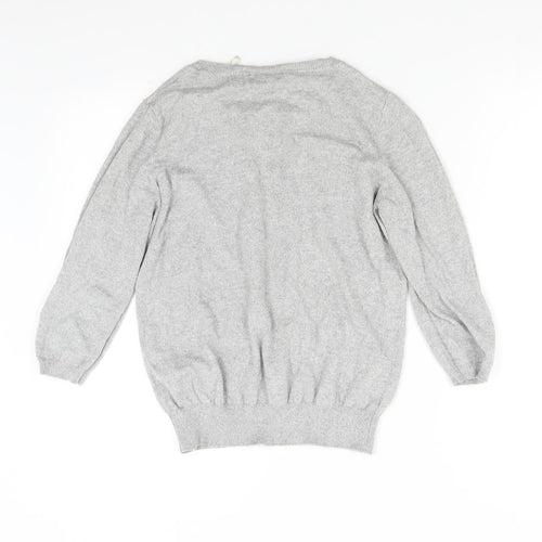 New Look Womens Grey  Knit Pullover Jumper Size 12