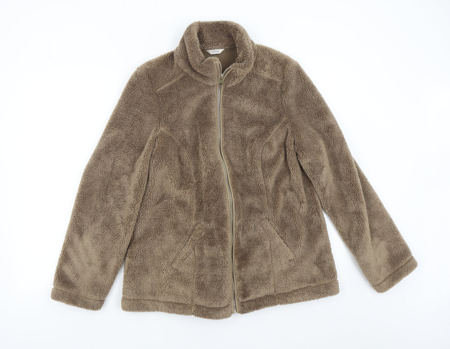 M&S Womens Brown  Fleece Jacket  Size 16