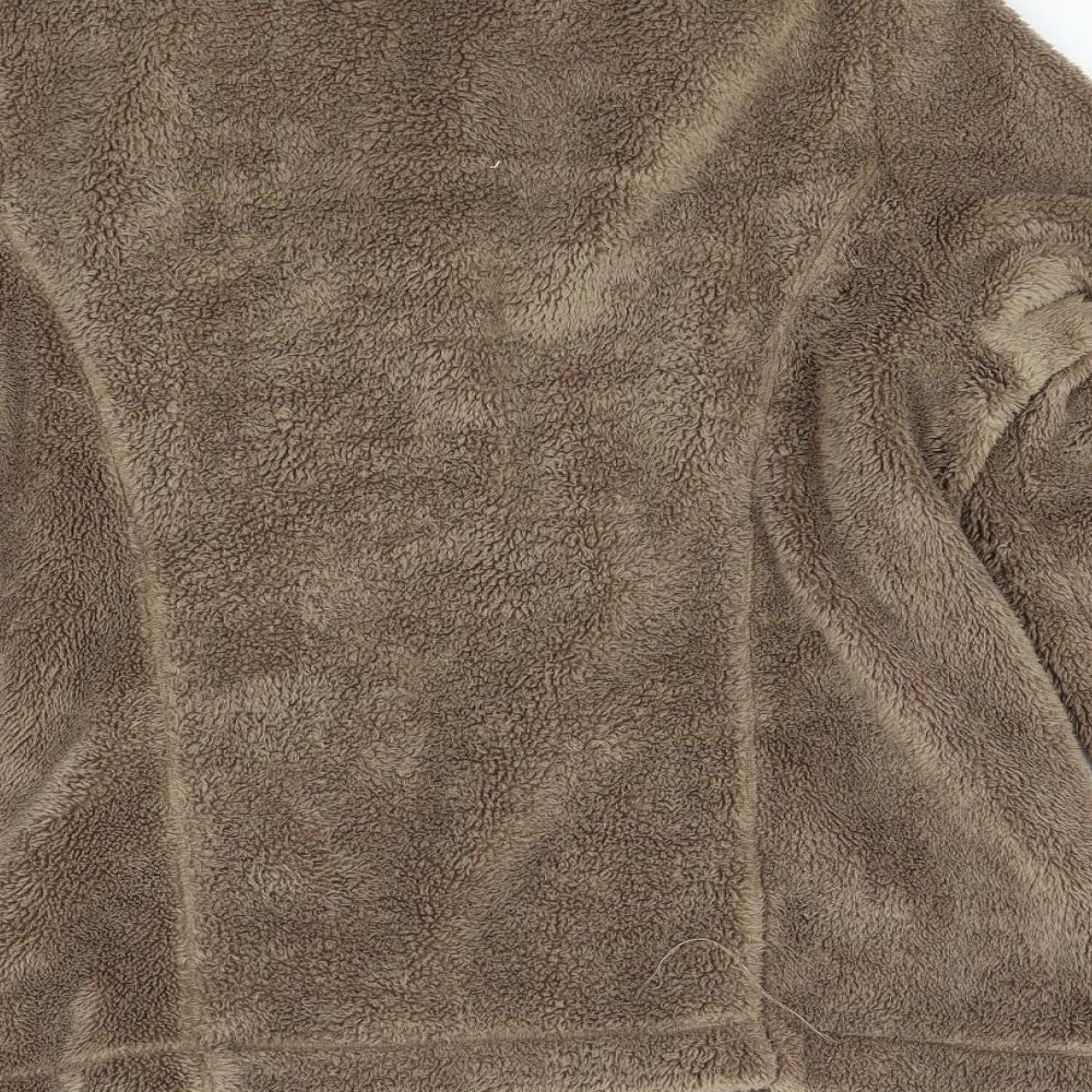 M&S Womens Brown  Fleece Jacket  Size 16