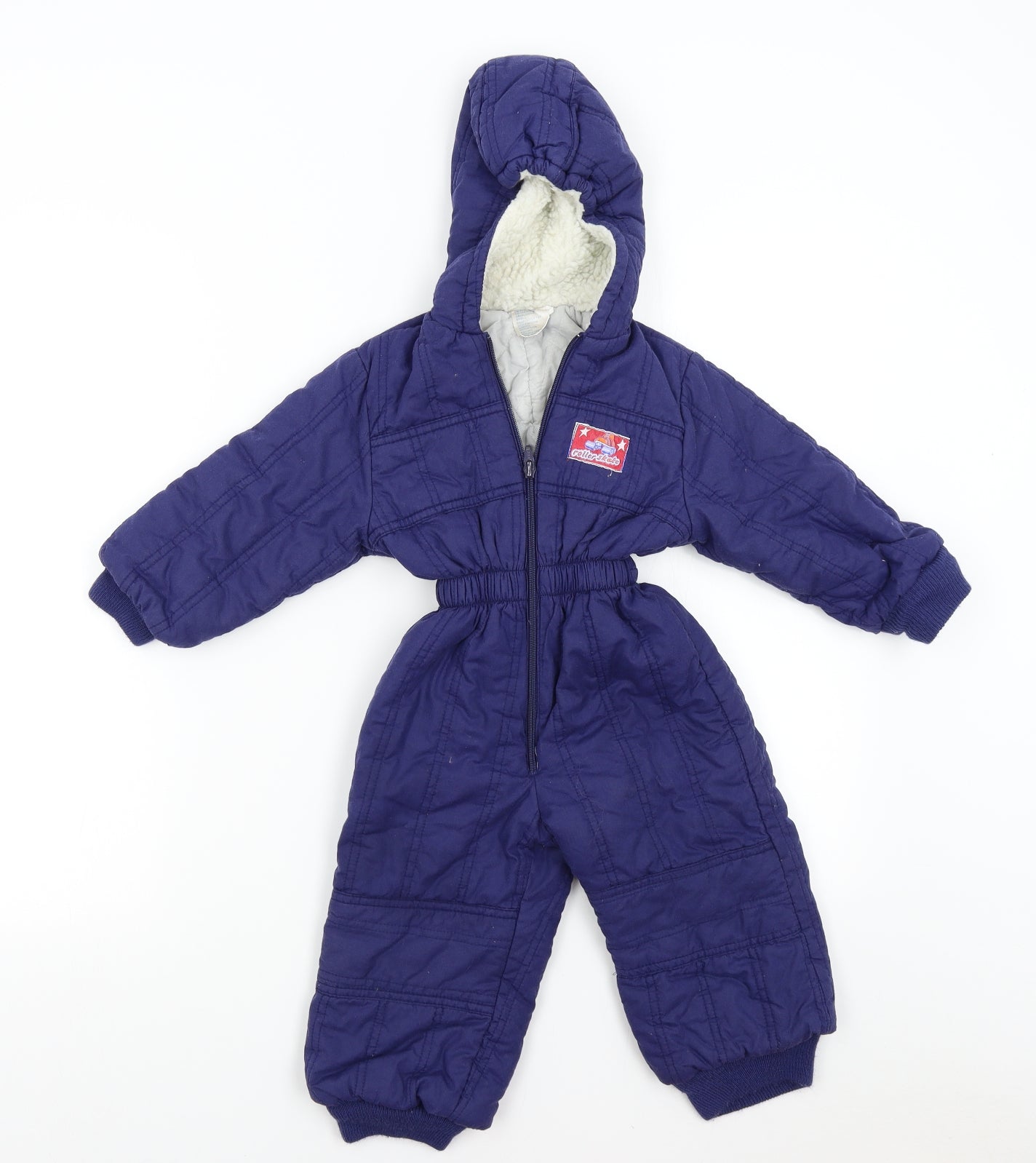 Preworn Baby Blue   Overcoat Snowsuit Size 18-24 Months