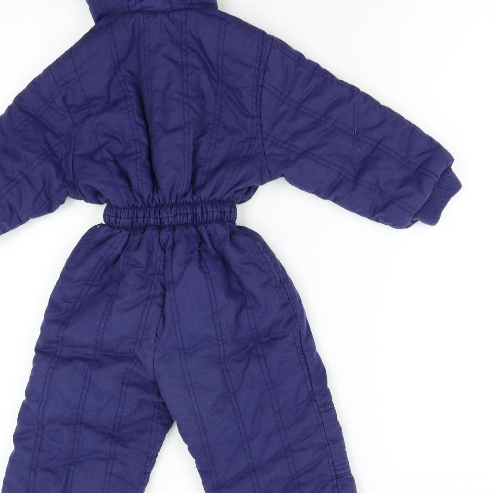 Preworn Baby Blue   Overcoat Snowsuit Size 18-24 Months