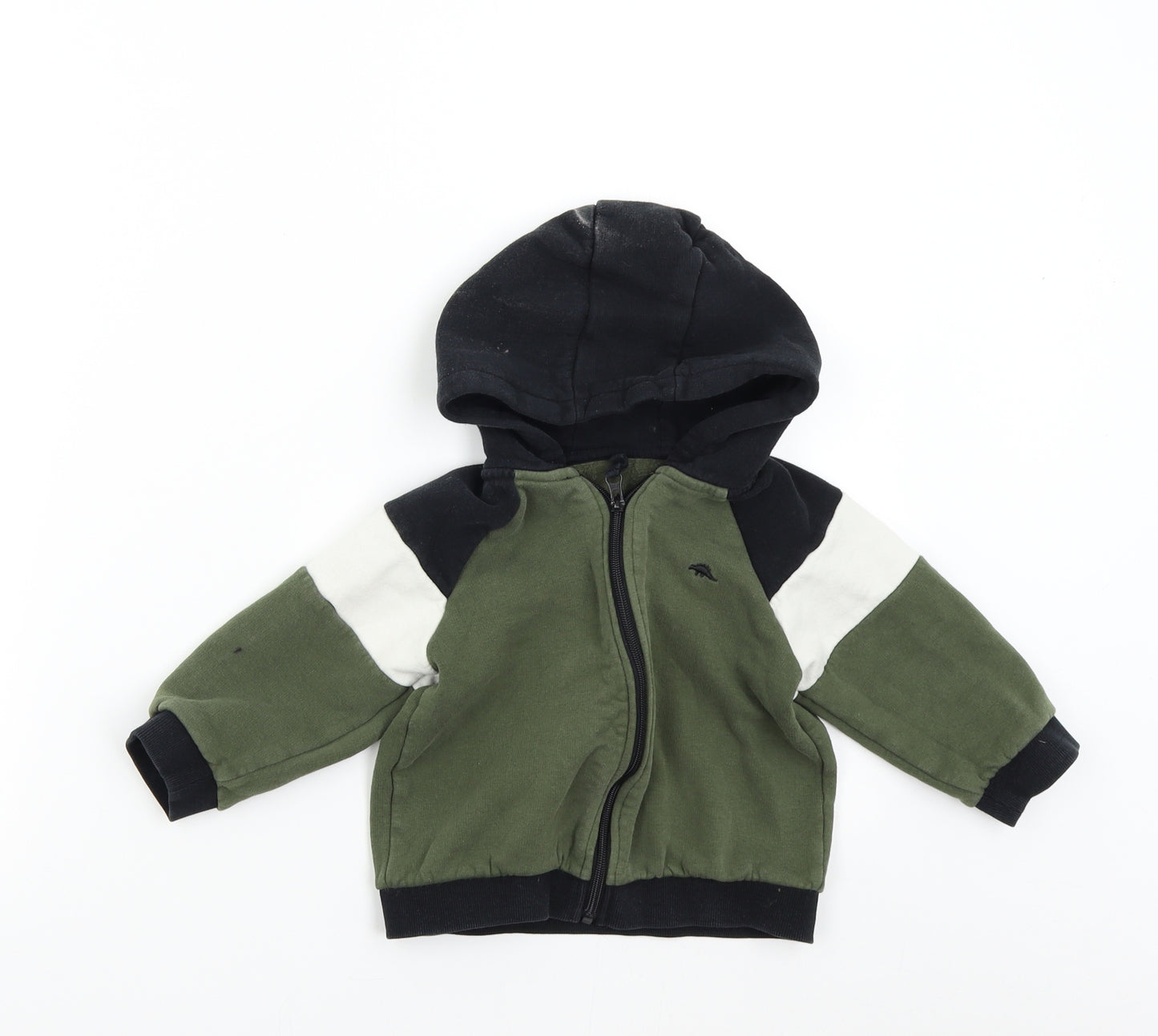 Matalan Boys Green   Full Zip Hoodie Size 3-4 Years