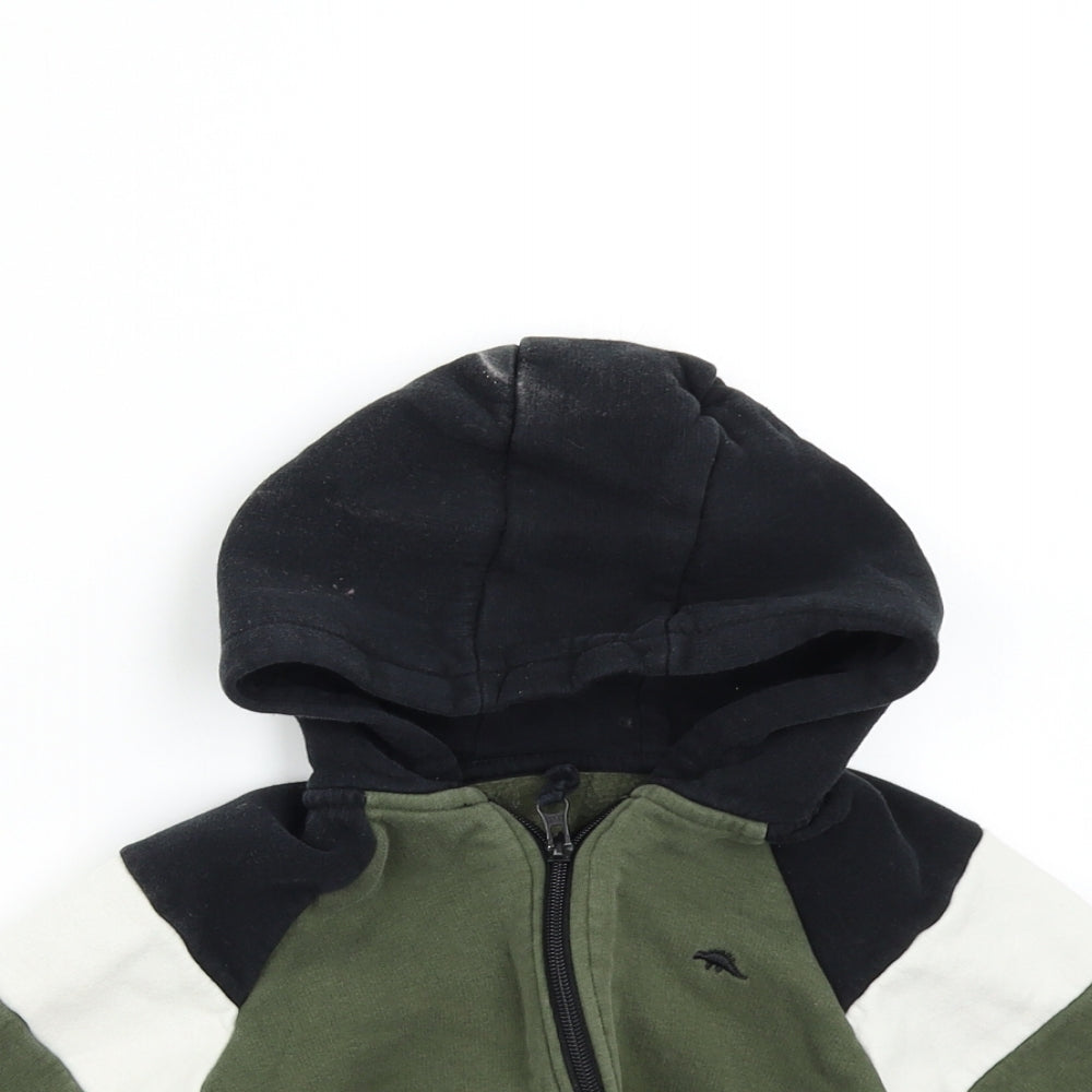 Matalan Boys Green   Full Zip Hoodie Size 3-4 Years