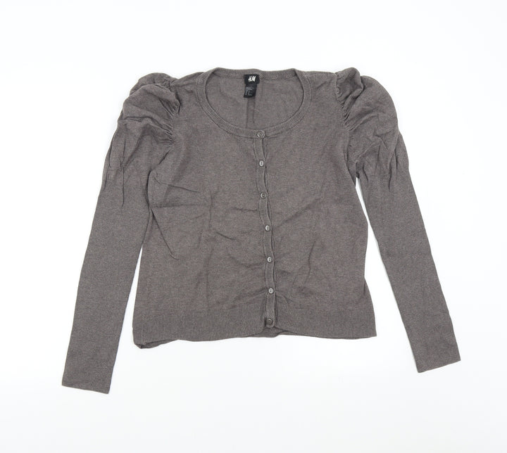 H&M Womens Grey Knit Pullover Jumper Size M
