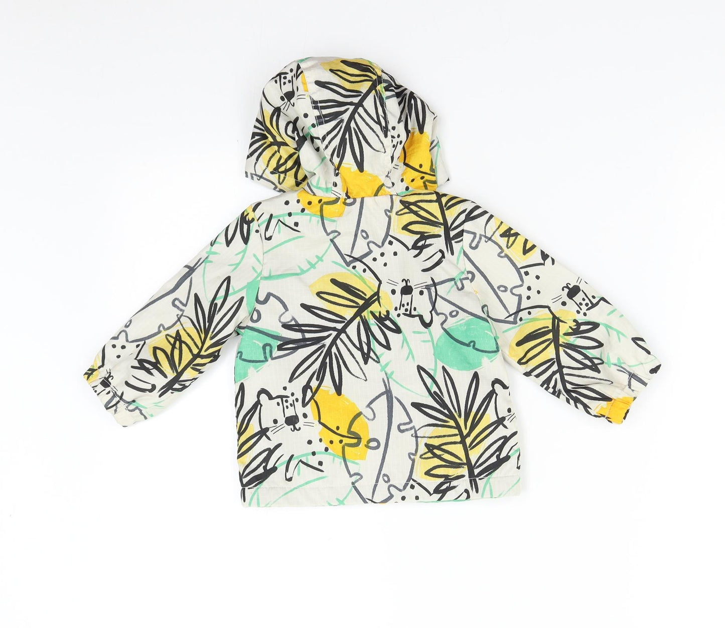 Nutmeg Baby Multicoloured Floral  Overcoat Coat Size 6-9 Months