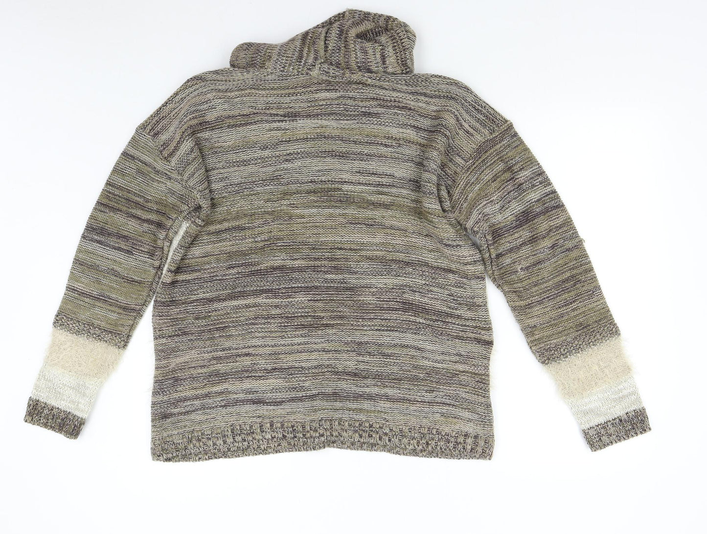 TU Womens Brown  Knit Pullover Jumper Size 16