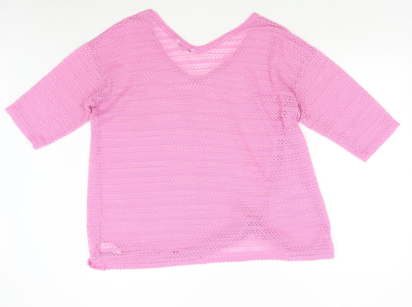 NEXT Womens Pink  Knit Pullover Jumper Size 22