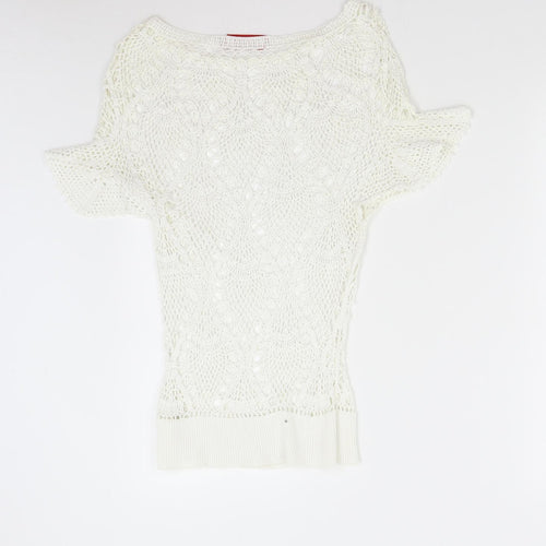 Influence Womens Ivory   Pullover Jumper Size M