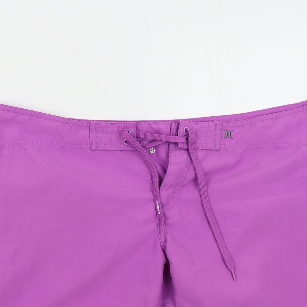 Hurley Mens Purple   Sweat Shorts Size L