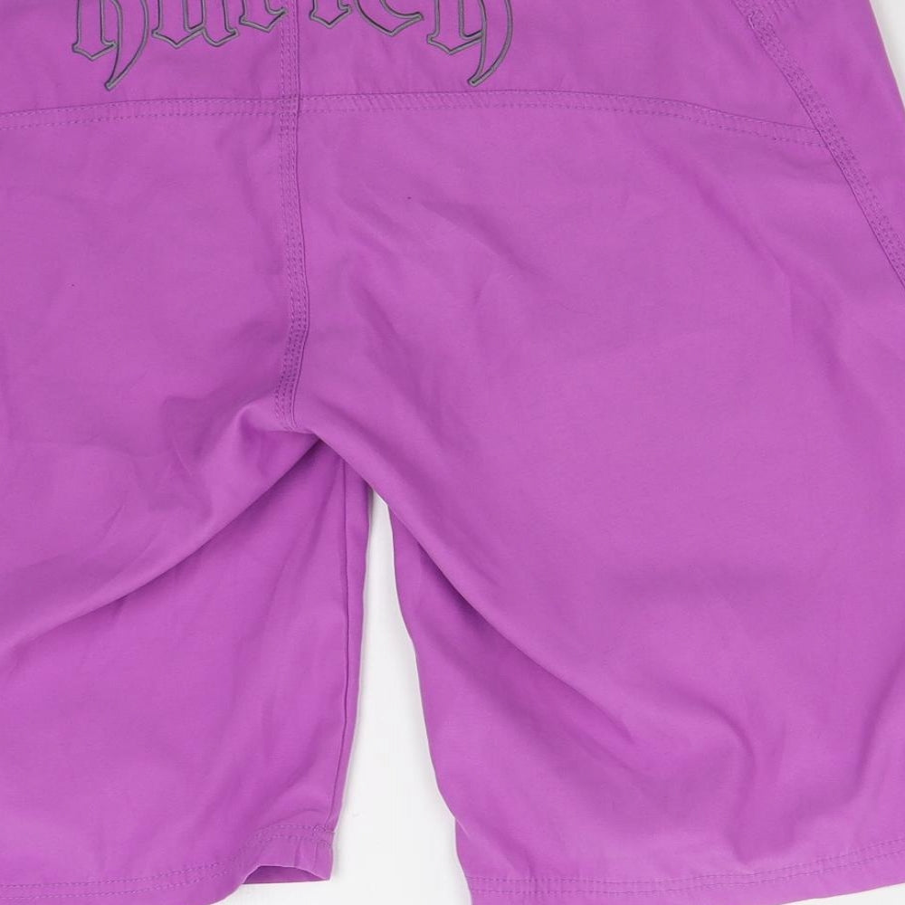 Hurley Mens Purple   Sweat Shorts Size L