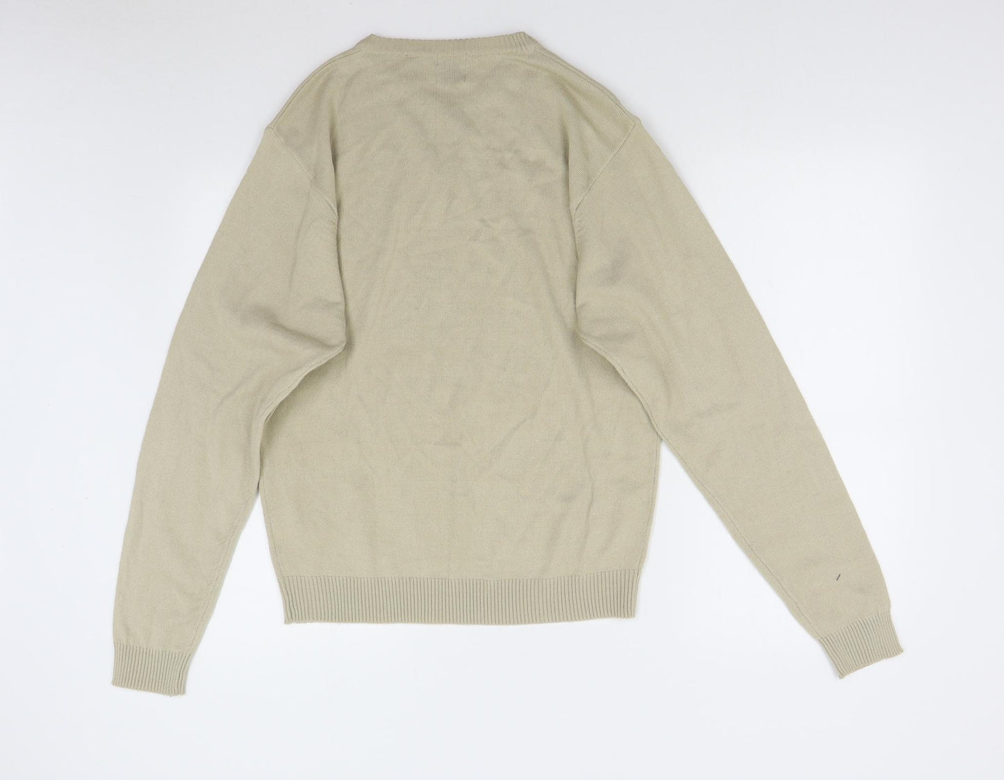 Osaka Tiger Mens Beige  Knit Pullover Jumper Size L