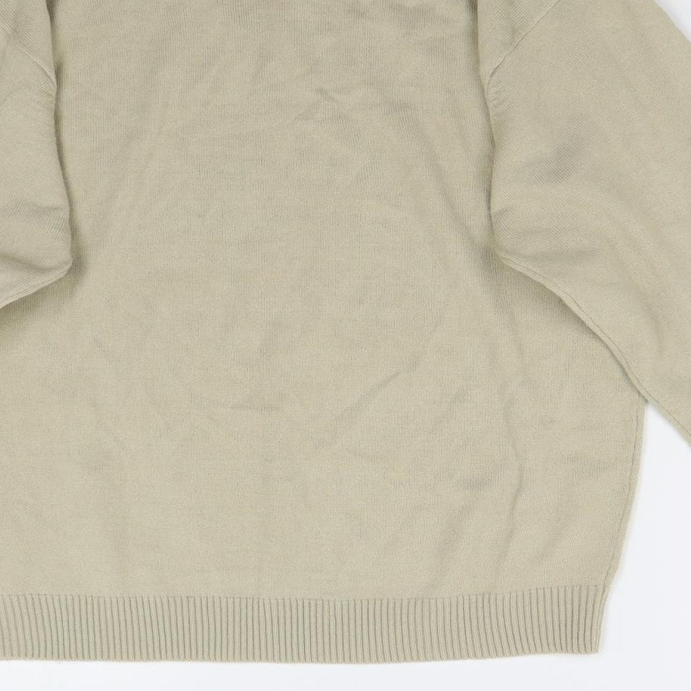 Osaka Tiger Mens Beige  Knit Pullover Jumper Size L