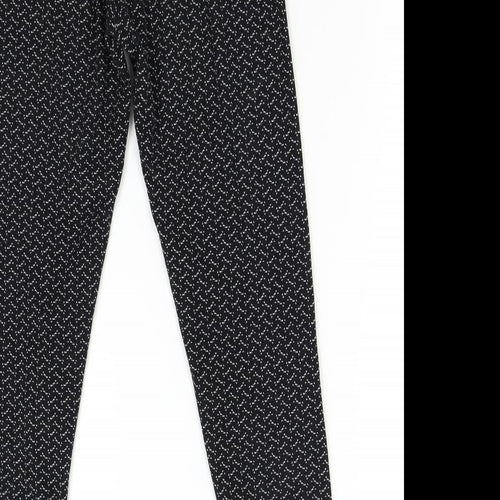 Primark Womens Black Geometric   Pyjama Pants Size 8