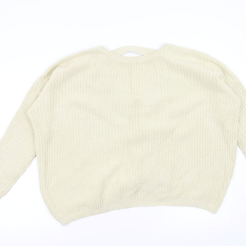 ASOS Womens Beige  Knit Pullover Jumper Size 14