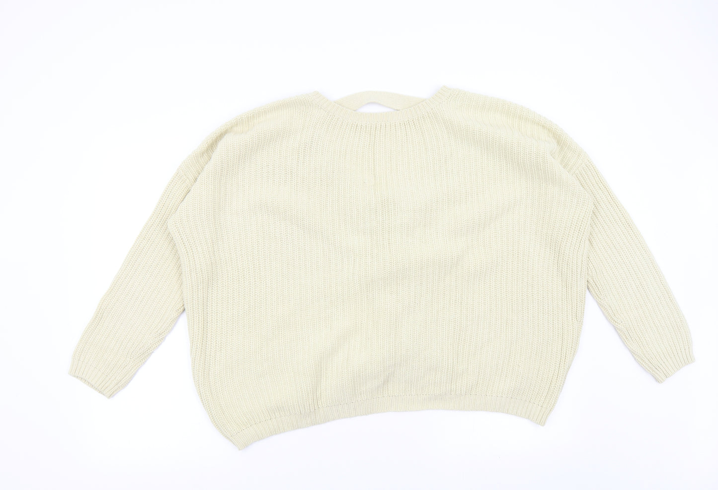 ASOS Womens Beige  Knit Pullover Jumper Size 14