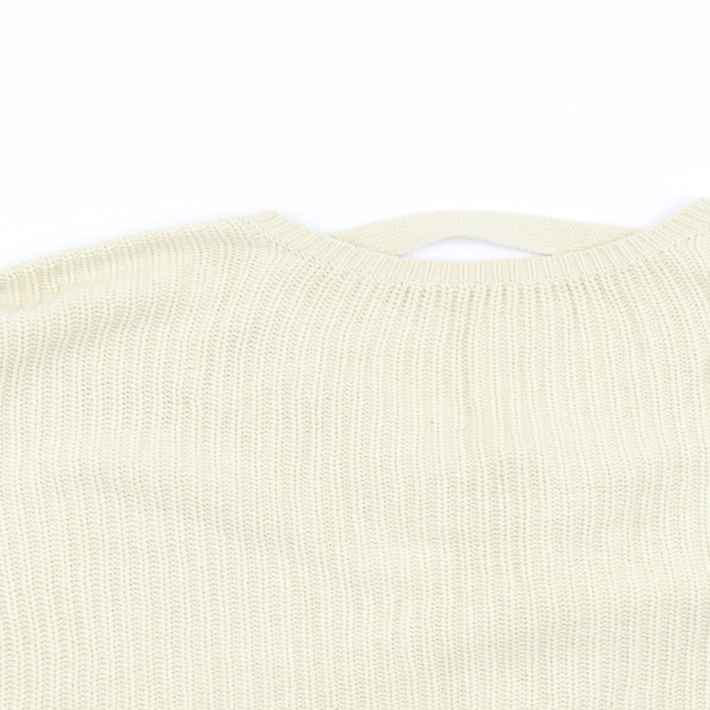 ASOS Womens Beige  Knit Pullover Jumper Size 14