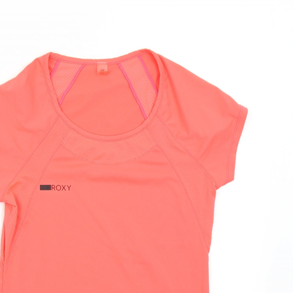ROXY Womens Pink   Basic T-Shirt Size XS