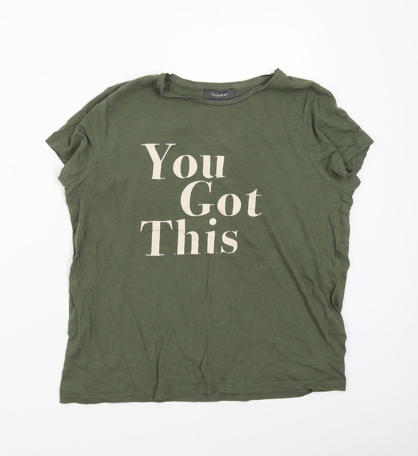 Primark Womens Green   Basic T-Shirt Size S