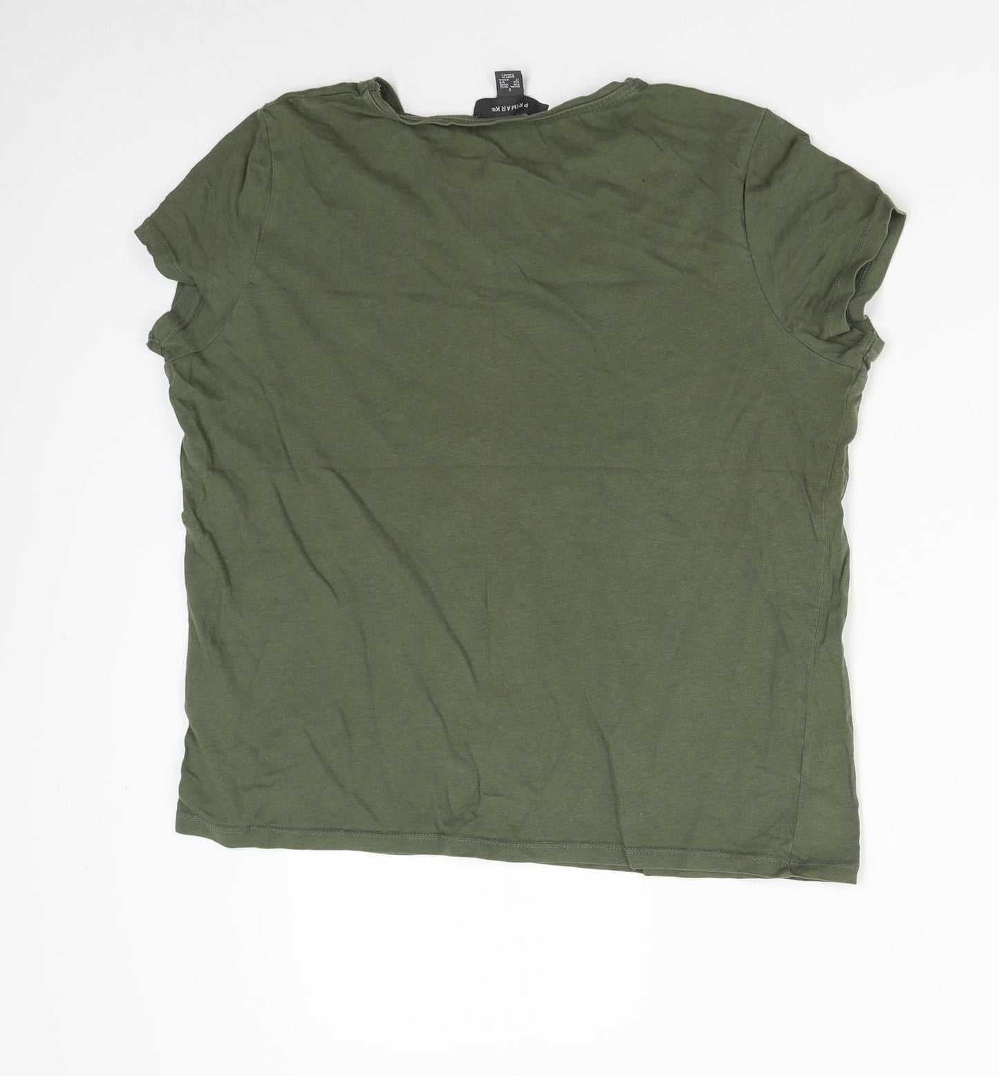 Primark Womens Green   Basic T-Shirt Size S