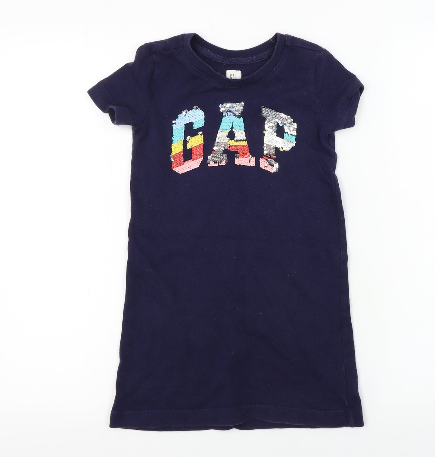 Gap  Girls Blue   A-Line  Size S  - sequin detail
