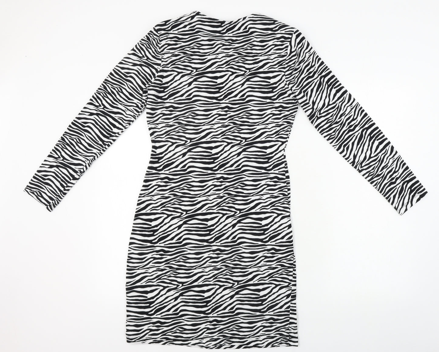 Primark  Womens White Animal Print  Bodycon  Size 10