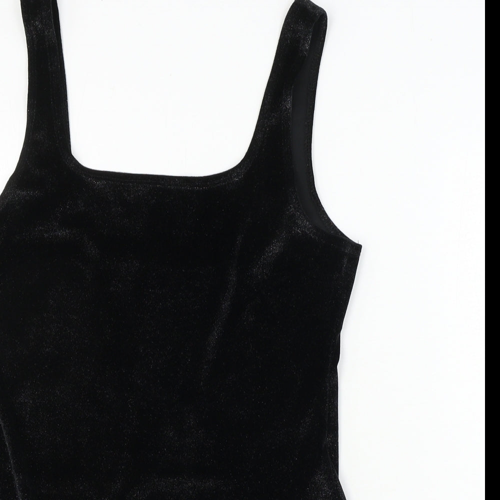Topshop  Womens Black   Bodysuit One-Piece Size 12