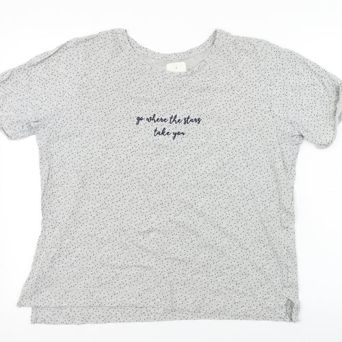 Matalan  Womens Grey   Basic T-Shirt Size L