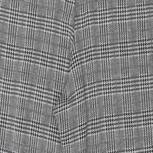 Image Womens Grey Check  Cropped Trousers Size 32 in