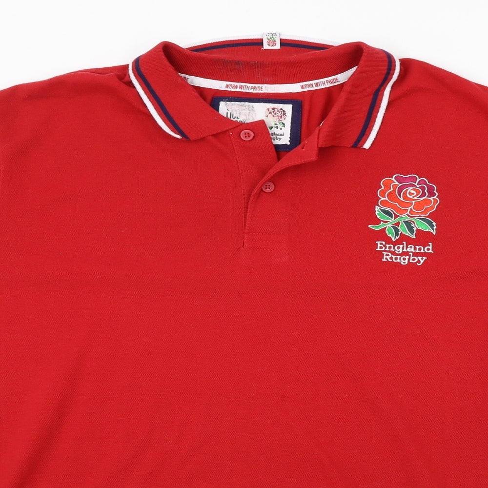 England rugby   Mens Red    Polo Size XL