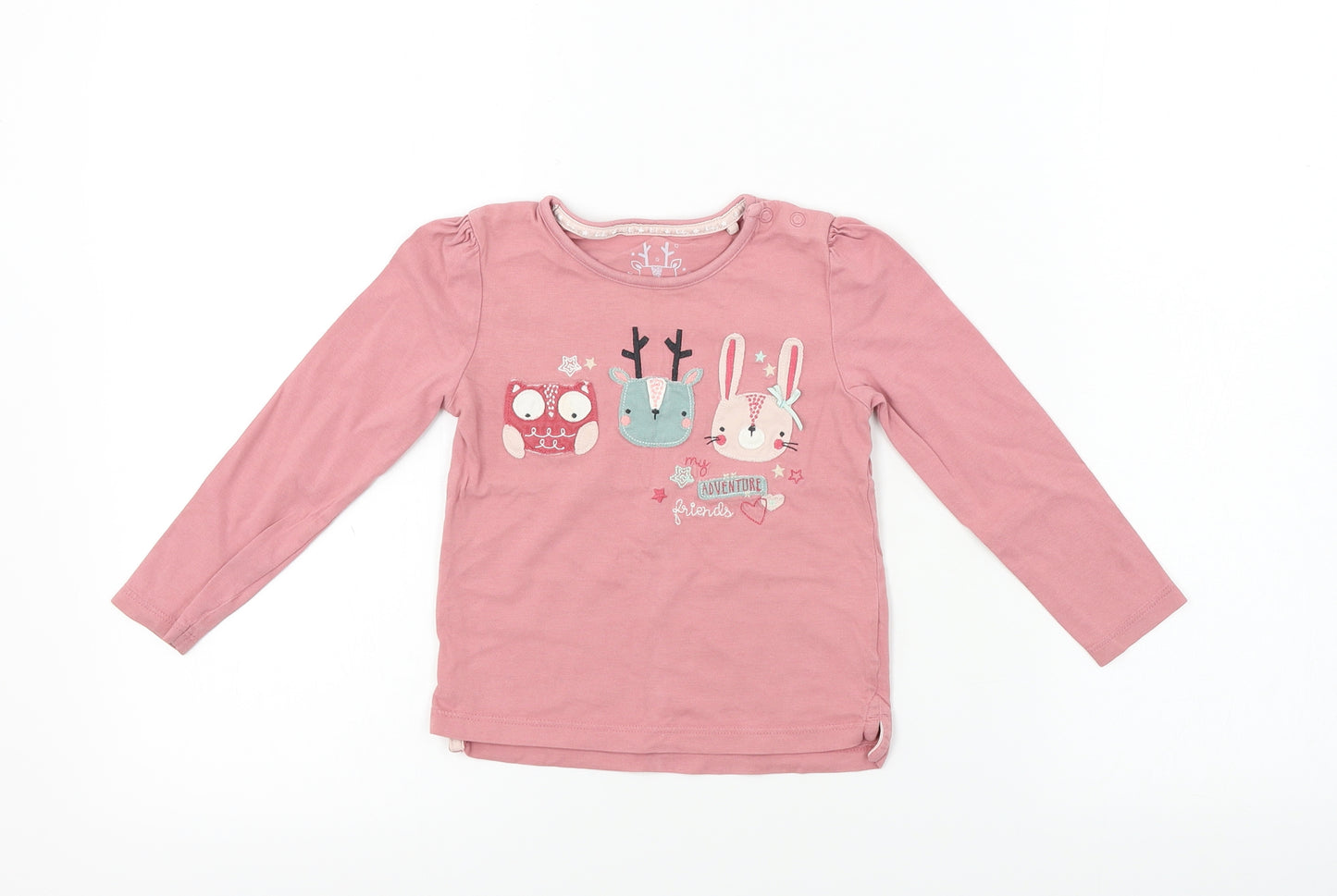 TU Girls Pink   Basic T-Shirt Size 18-24 Months