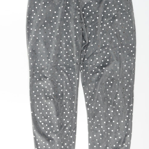 TU Womens Grey Polka Dot  Sweatpants Trousers Size 8 L26 in