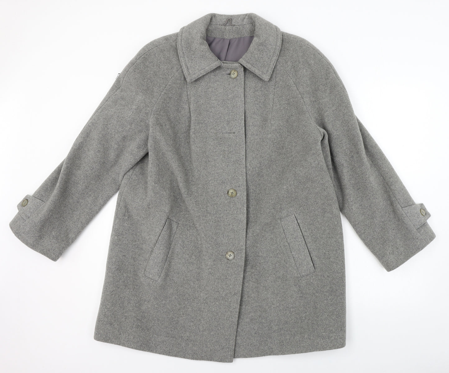 Noto  Womens Grey   Jacket Coat Size 16