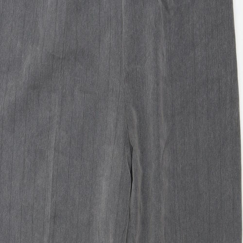 Preworn  Womens Grey Striped  Trousers  Size 12 L26 in