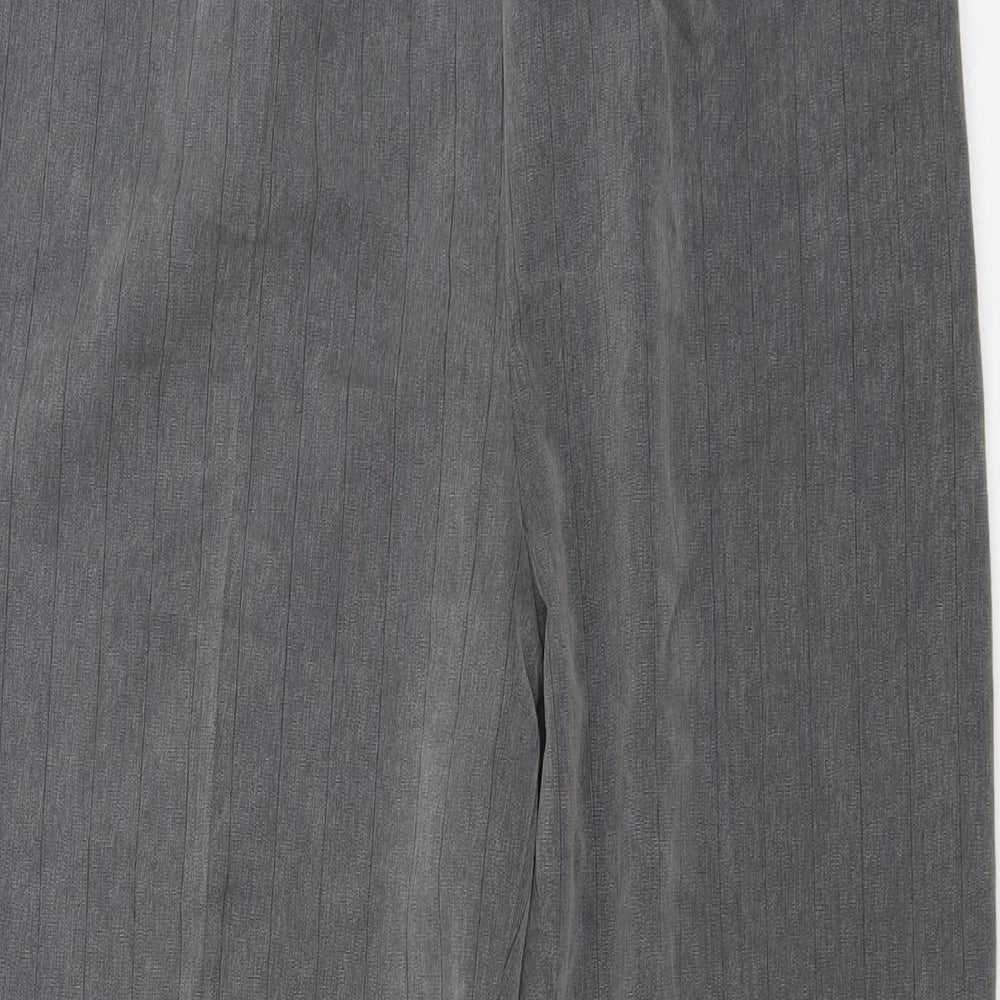 Preworn  Womens Grey Striped  Trousers  Size 12 L26 in