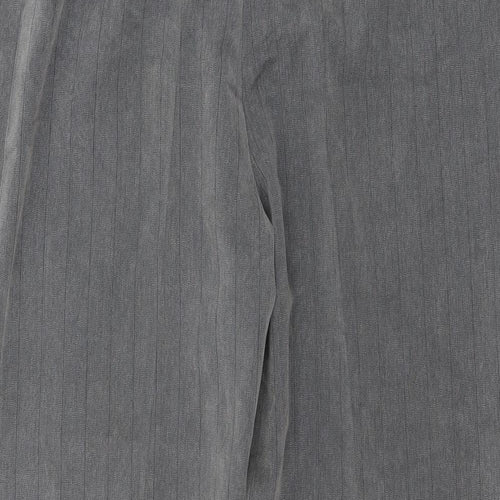Preworn  Womens Grey Striped  Trousers  Size 12 L26 in