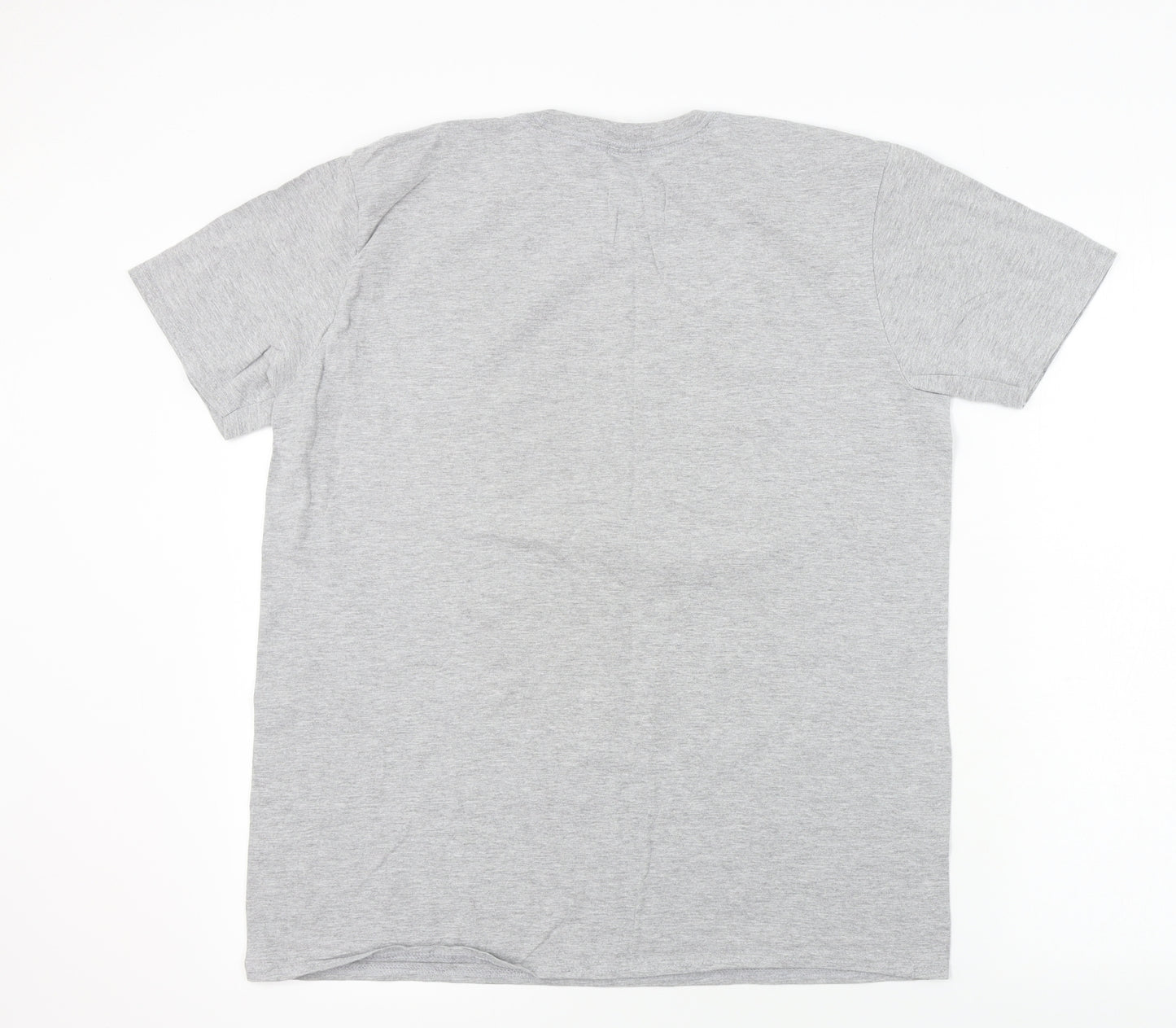 Gildan  Mens Grey    T-Shirt Size L