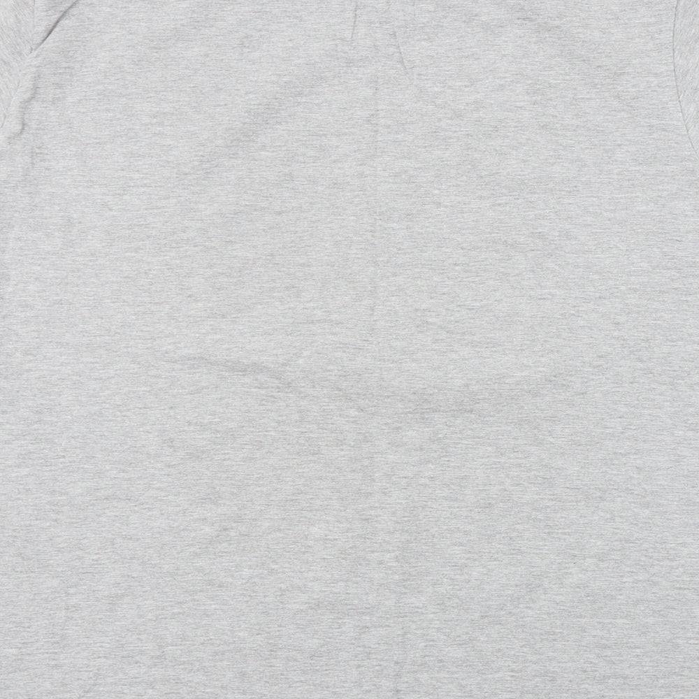 Gildan  Mens Grey    T-Shirt Size L