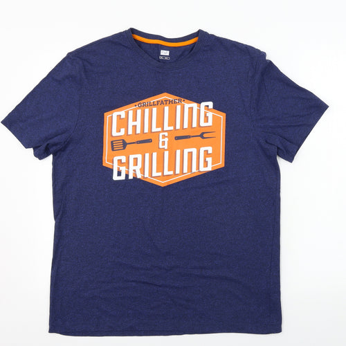 F&F  Mens Blue    T-Shirt Size L