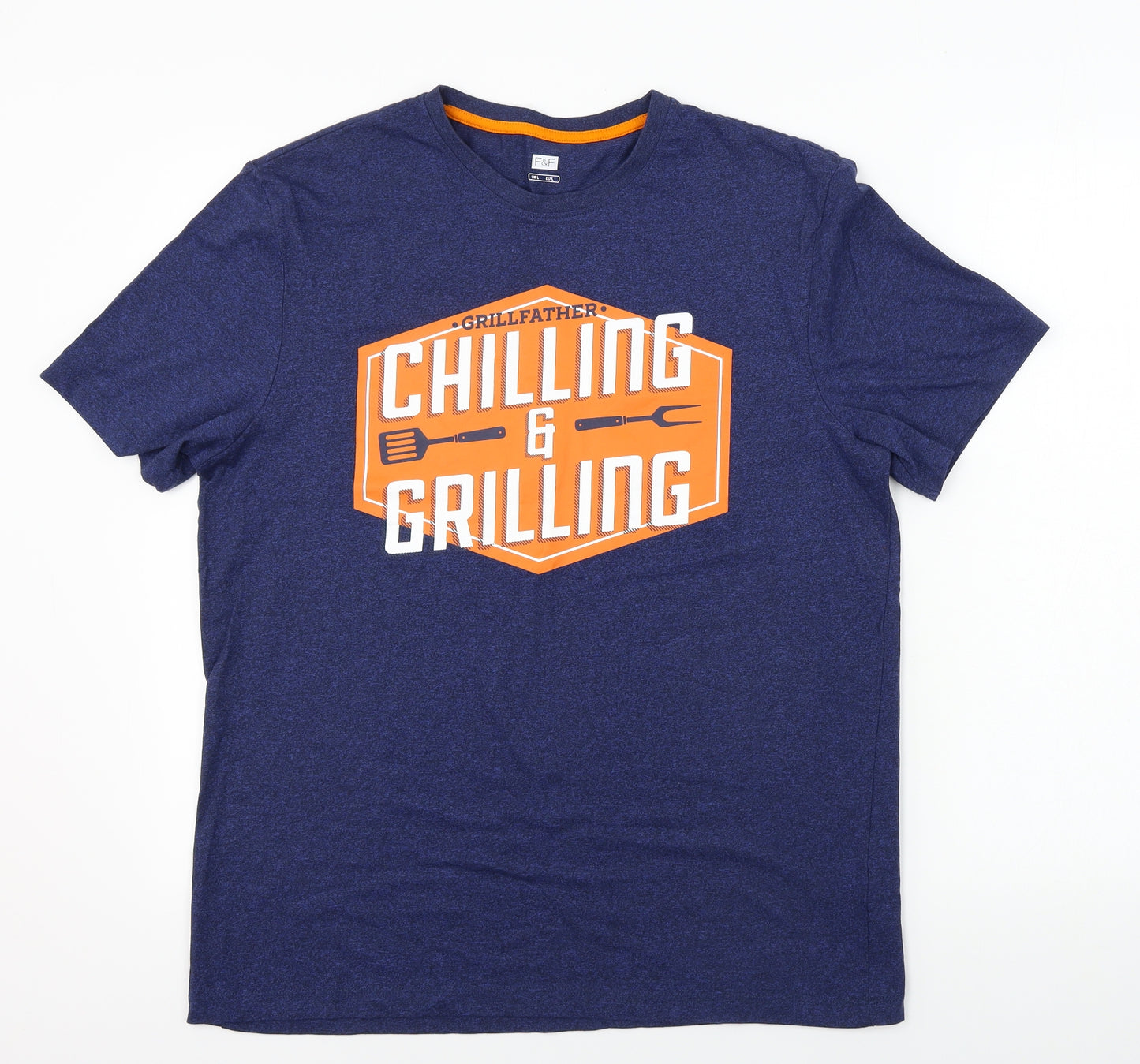 F&F  Mens Blue    T-Shirt Size L