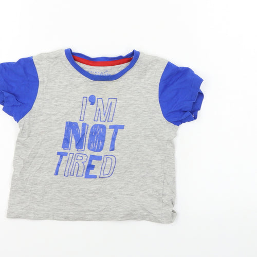 Primark  Boys Grey   Basic T-Shirt Size 2-3 Years