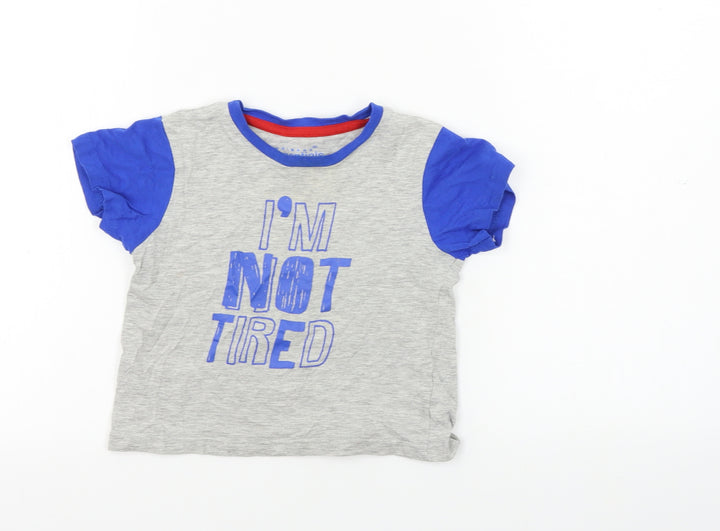 Primark Boys Grey Basic T-Shirt Size 2-3 Years