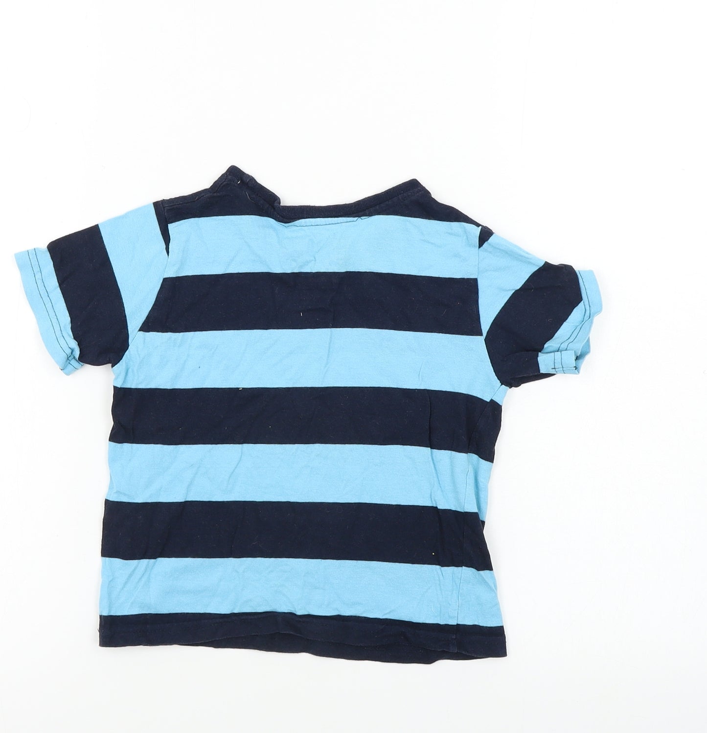 Primark  Boys Black Striped  Basic T-Shirt Size 2-3 Years