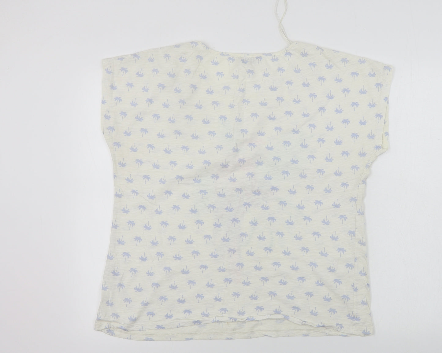 M&Co Womens White   Basic T-Shirt Size 16