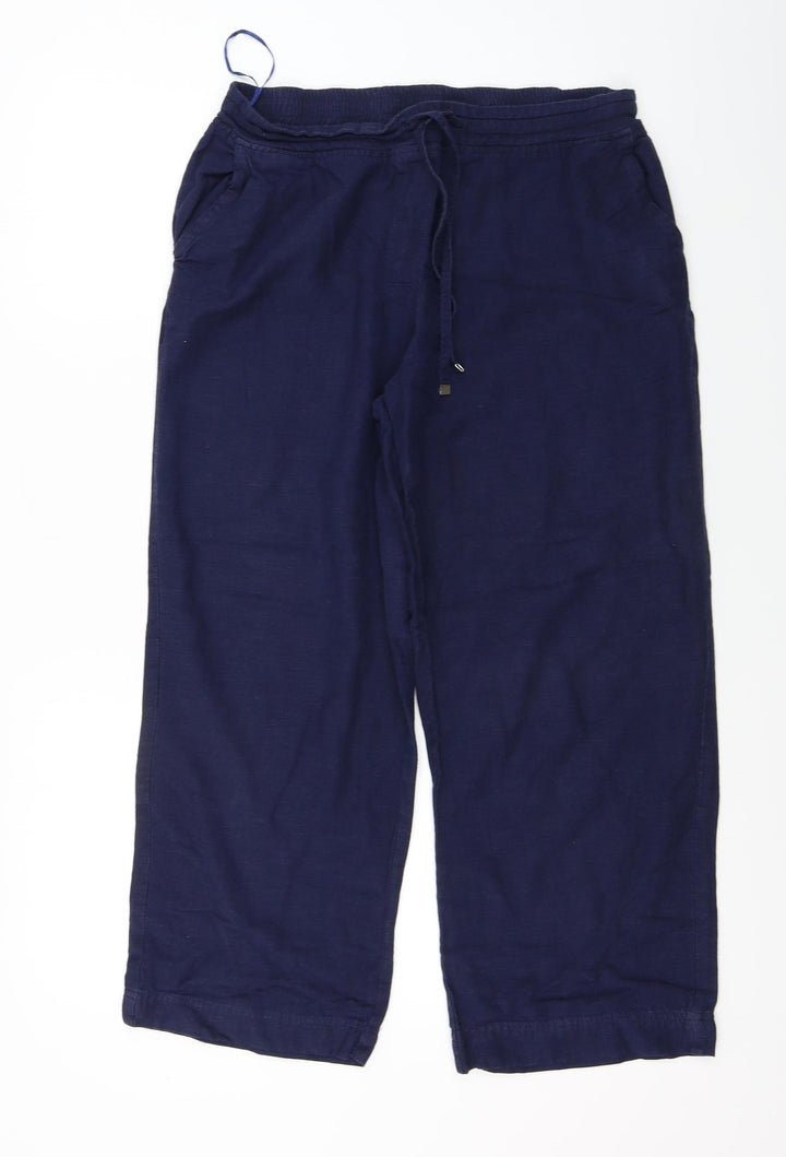 CAPSULE Womens Blue Trousers Size 12 L23 in