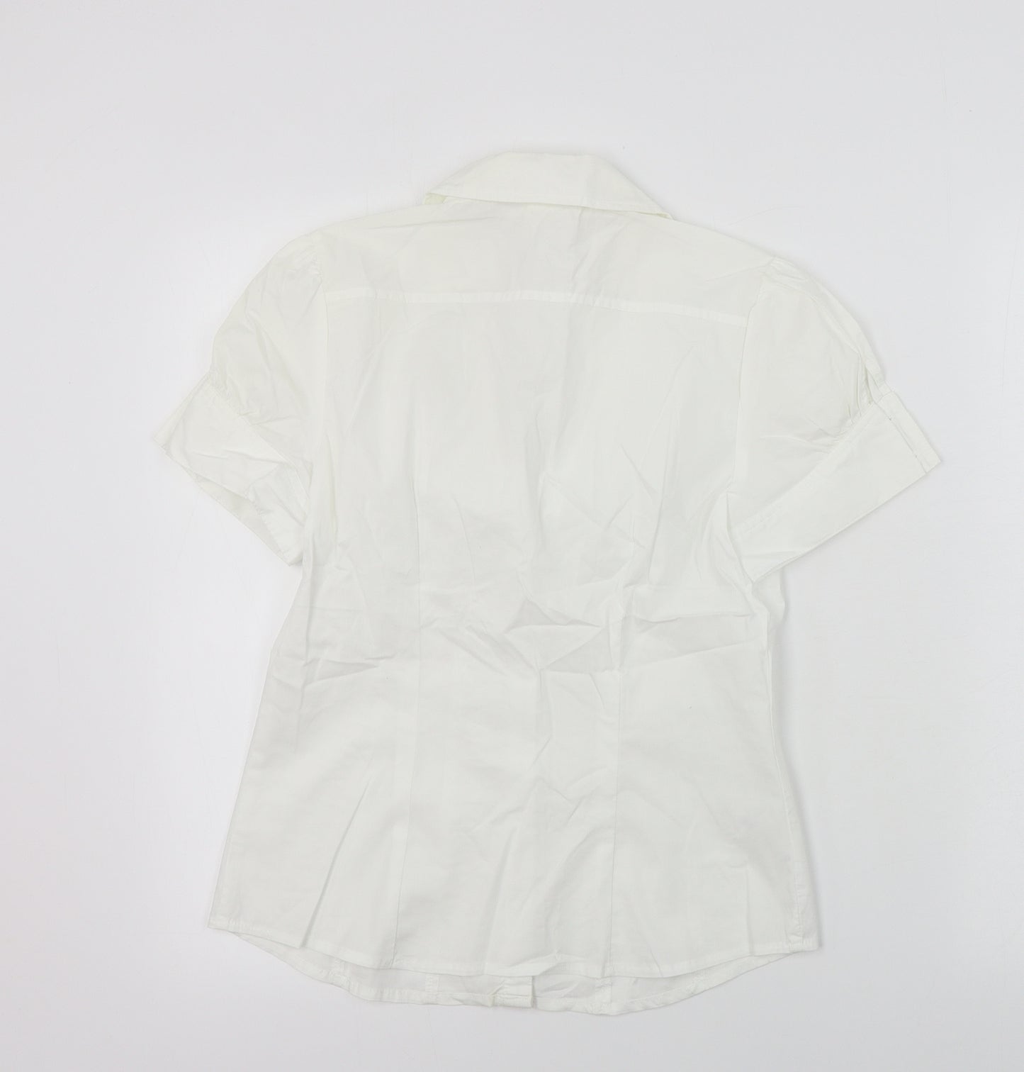 NEXT  Womens White   Basic Button-Up Size 10